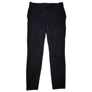 Judy Blue Size 28 Skinny Fit Elastic Waist Pull On Black Jeans